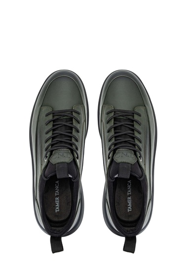  Tamer Tanca Erkek Hakiki Deri Haki Analin Sneakers & Spor Ayakkabı