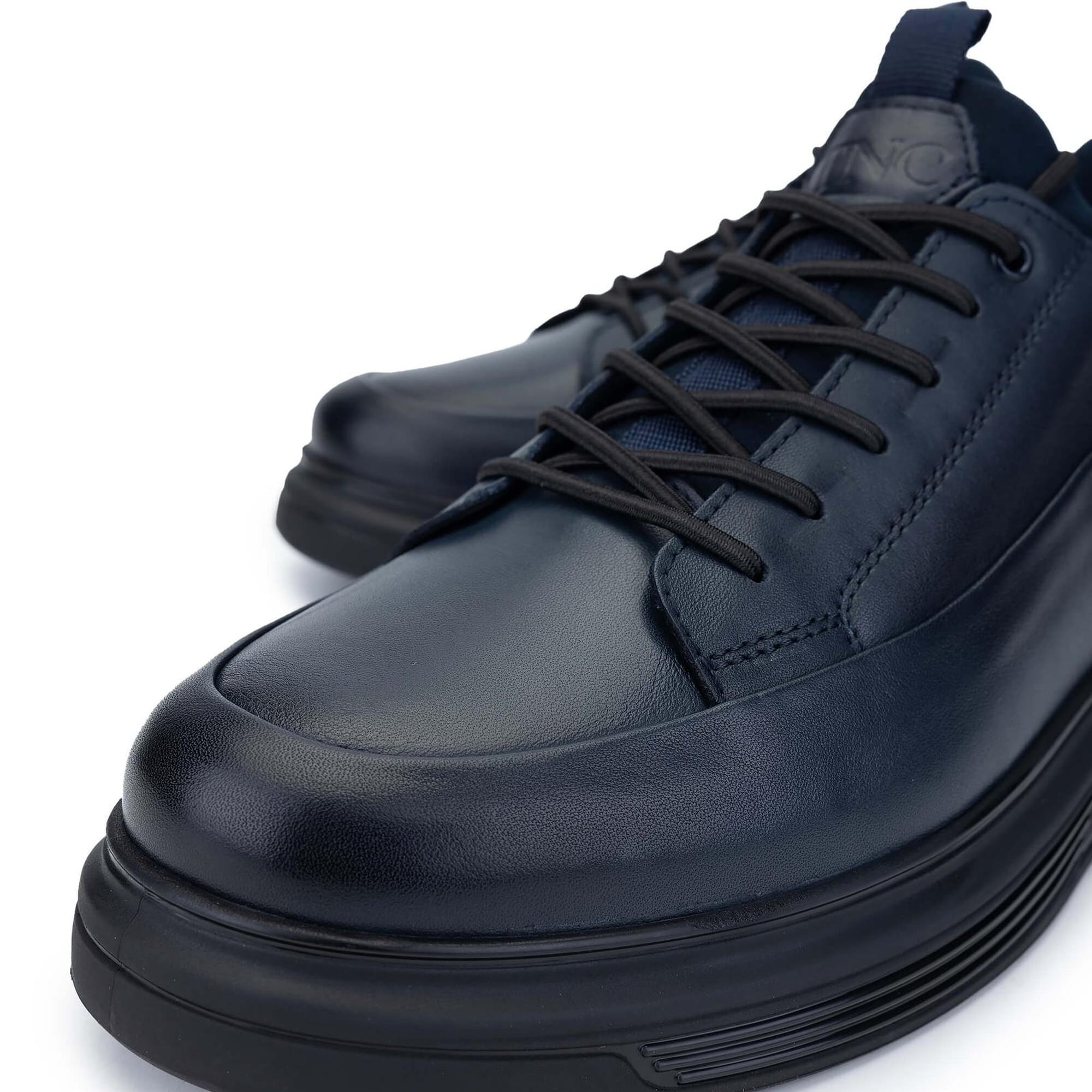 Tamer Tanca Erkek Hakiki Deri Lacivert Sneakers & Spor Ayakkabı