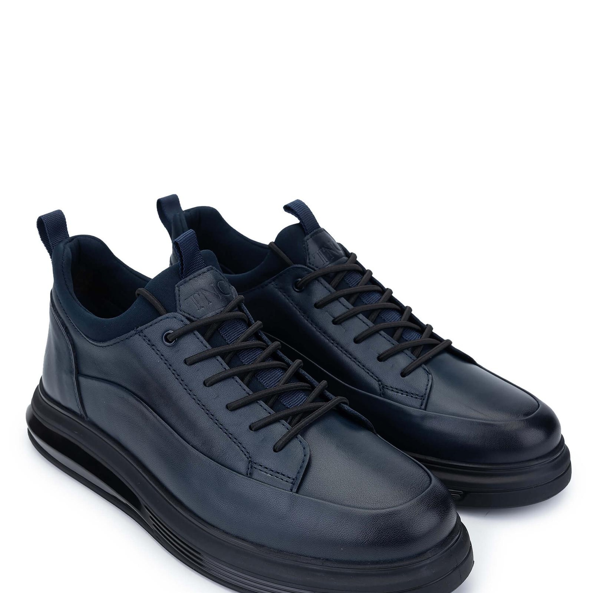 Tamer Tanca Erkek Hakiki Deri Lacivert Sneakers & Spor Ayakkabı