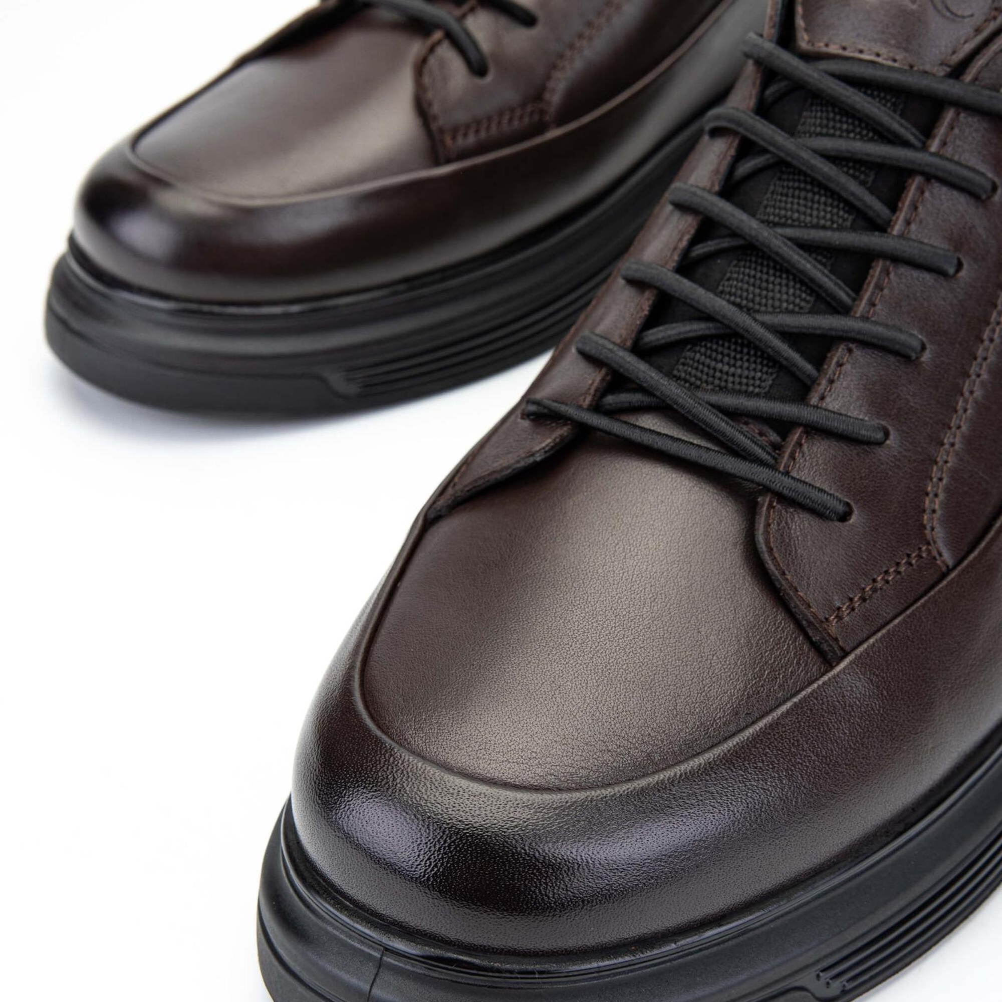 Tamer Tanca Erkek Hakiki Deri Kahverengi Sneakers & Spor Ayakkabı