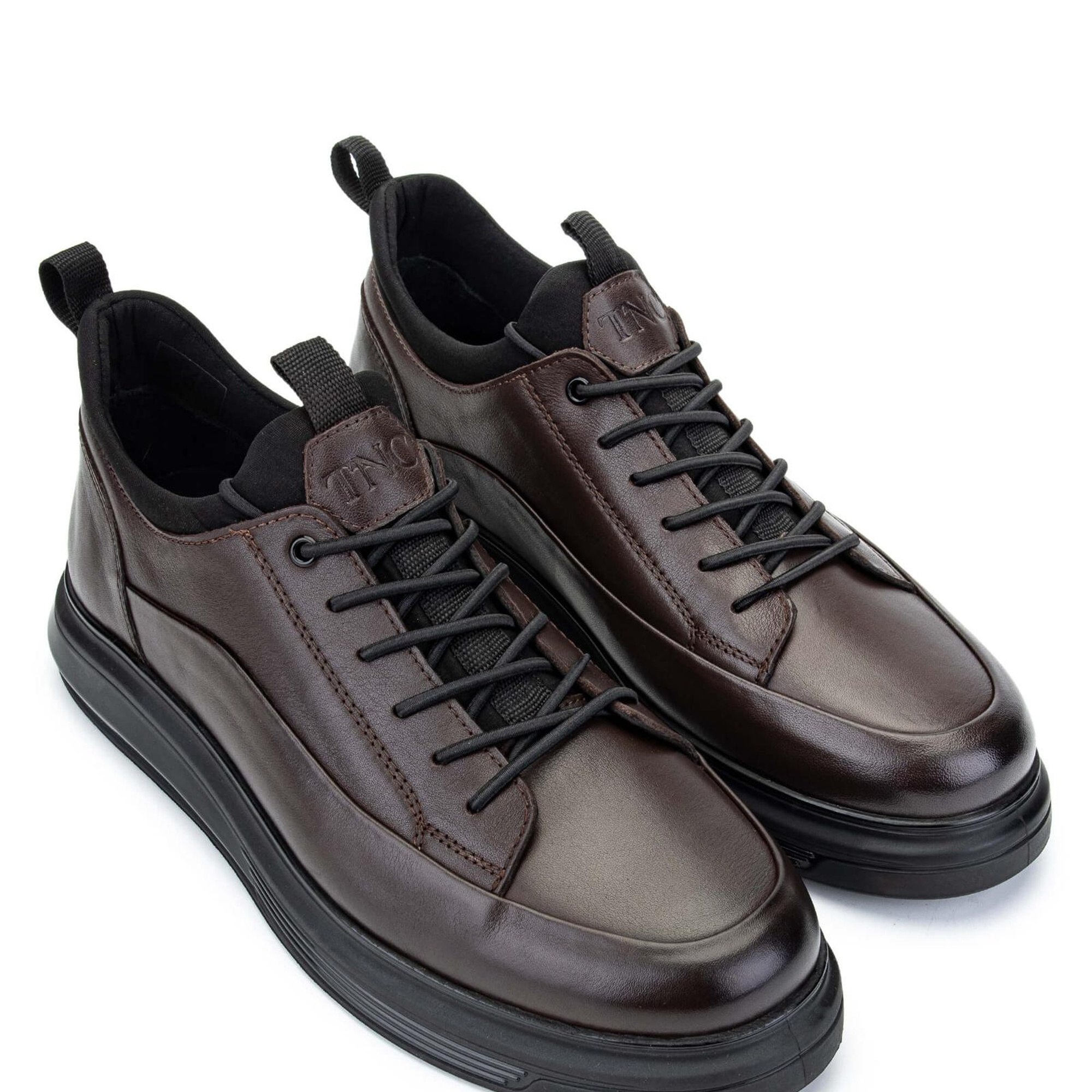 Tamer Tanca Erkek Hakiki Deri Kahverengi Sneakers & Spor Ayakkabı