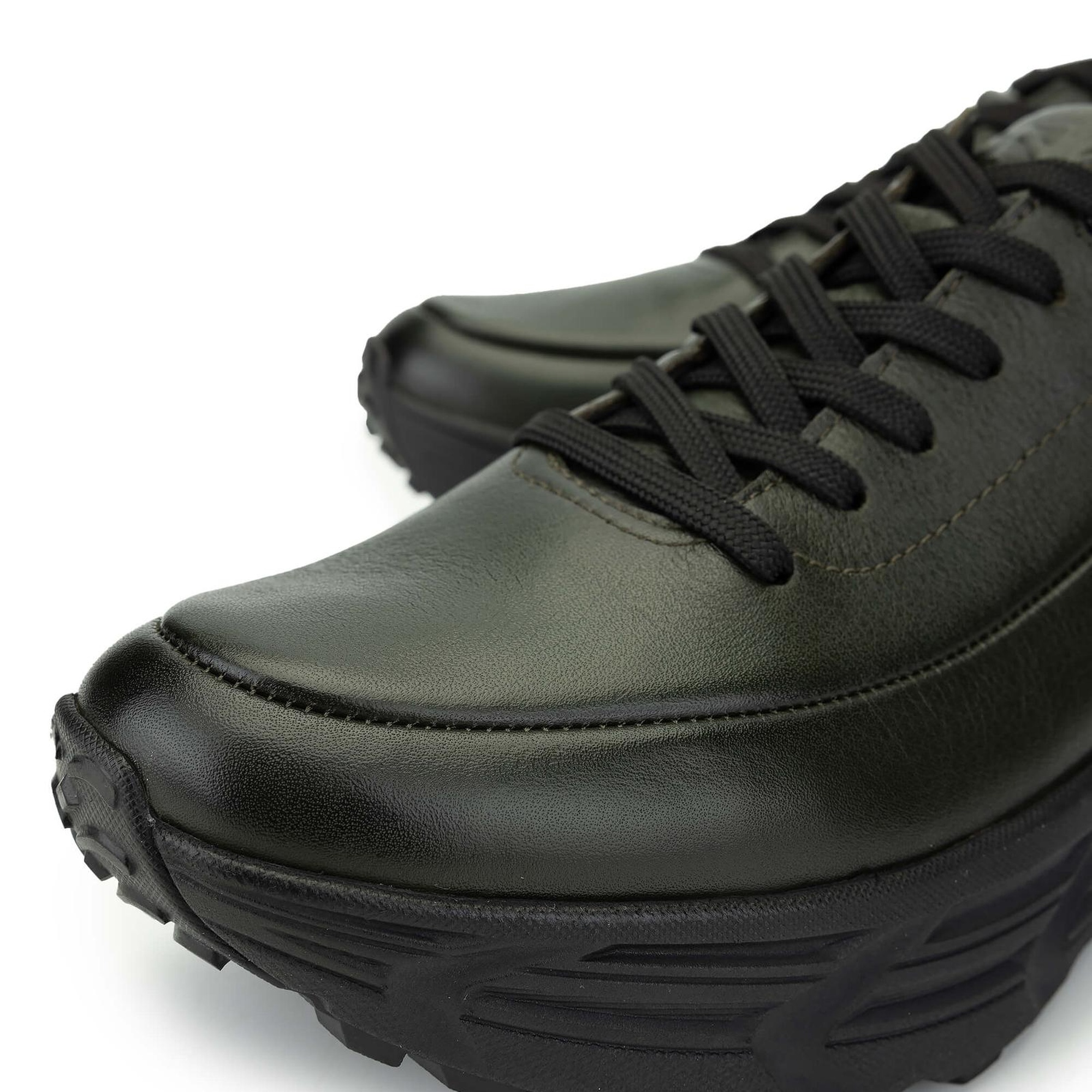 Tamer Tanca Erkek Hakiki Deri Haki Analin Sneakers & Spor Ayakkabı