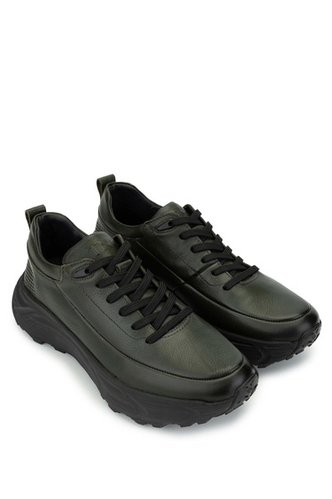  Tamer Tanca Erkek Hakiki Deri Haki Analin Sneakers & Spor Ayakkabı
