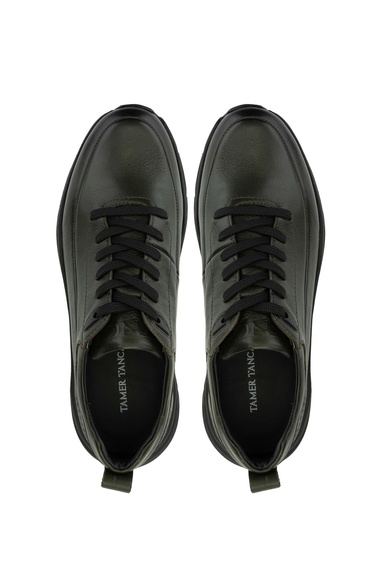  Tamer Tanca Erkek Hakiki Deri Haki Analin Sneakers & Spor Ayakkabı