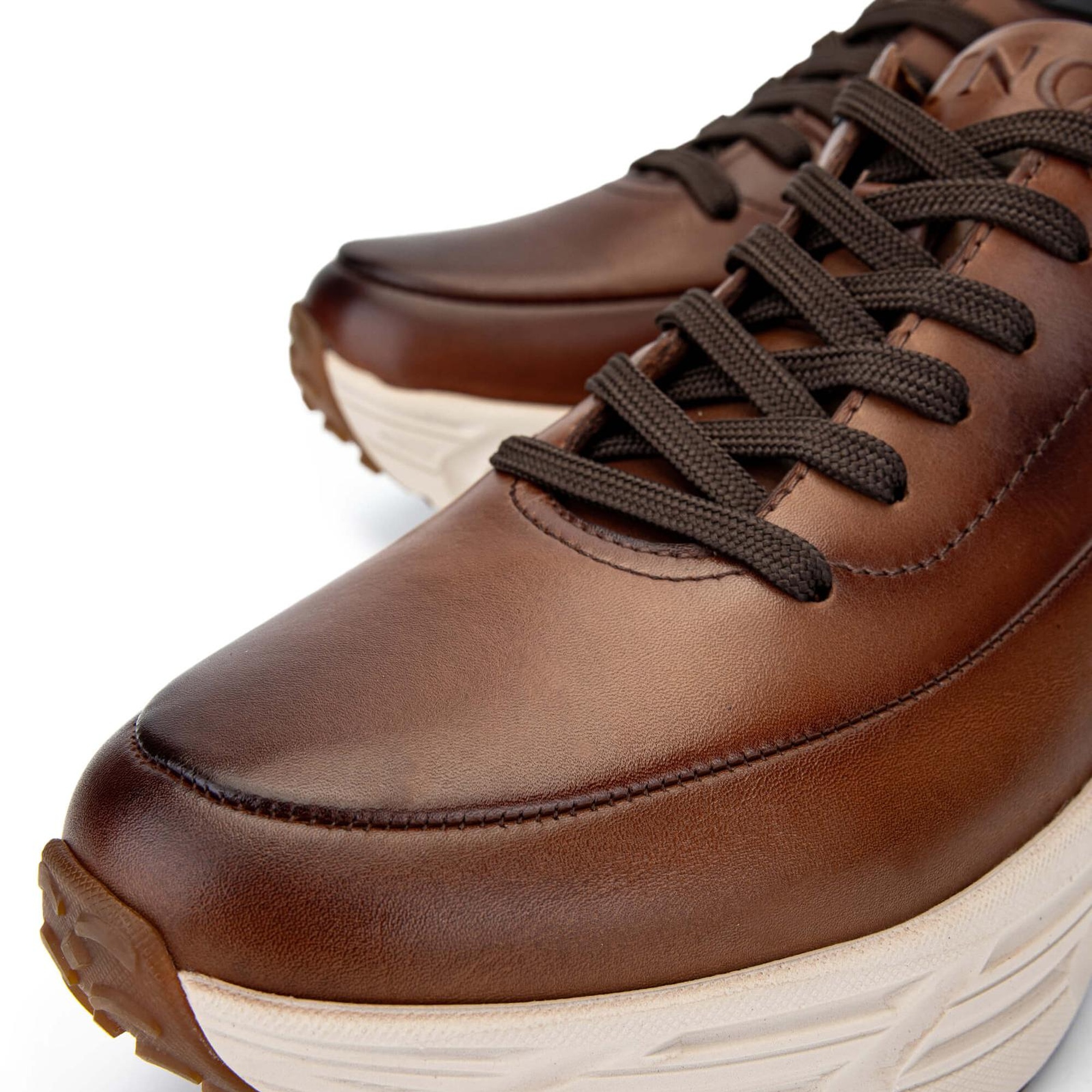 Tamer Tanca Erkek Hakiki Deri Kahverengi Sneakers & Spor Ayakkabı