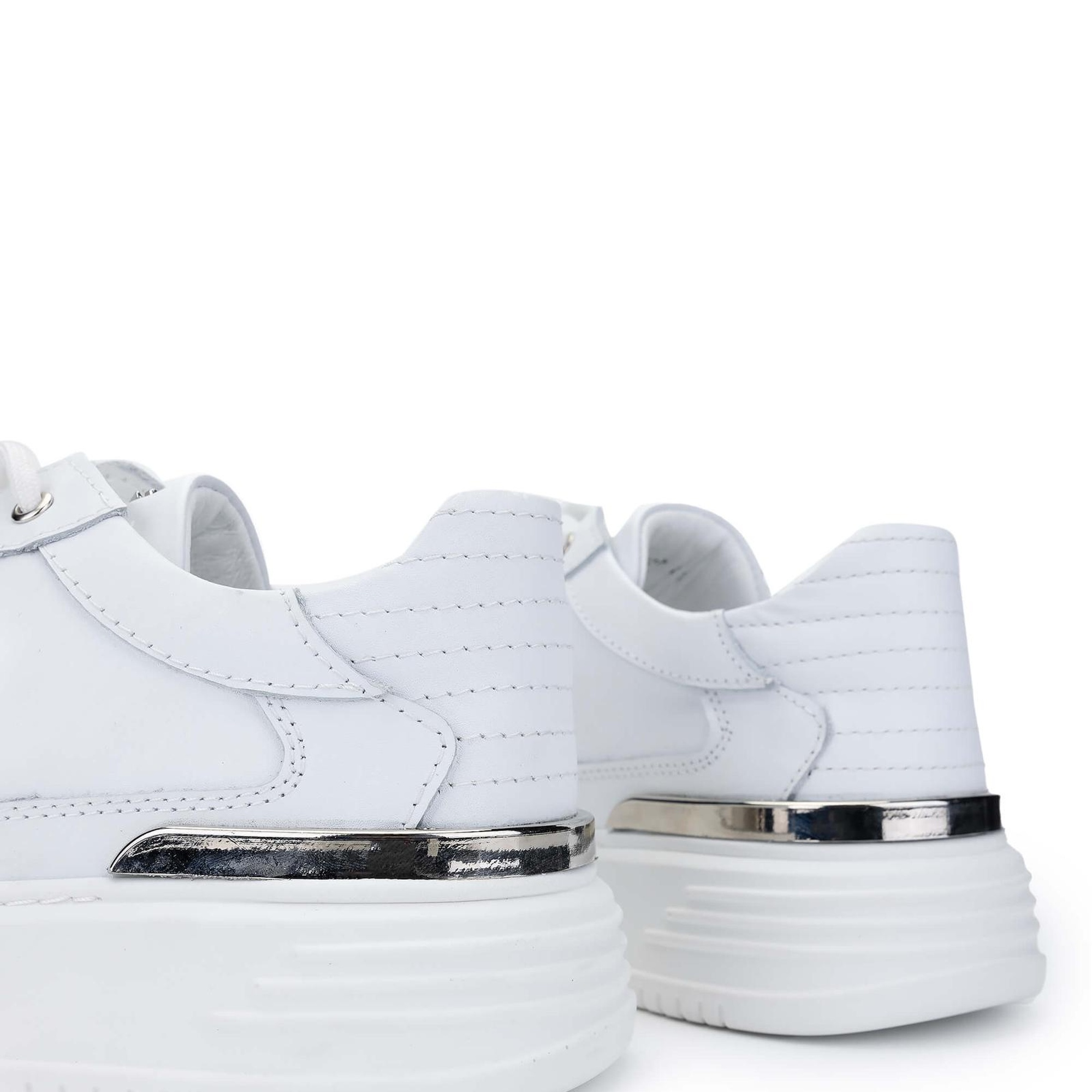 Tamer Tanca Erkek Hakiki Deri Beyaz Sneakers & Spor Ayakkabı