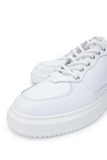  Tamer Tanca Erkek Hakiki Deri Beyaz Sneakers & Spor Ayakkabı