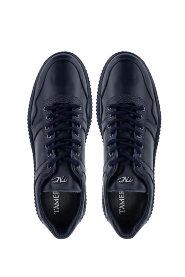  Tamer Tanca Erkek Hakiki Deri Lacivert Sneakers & Spor Ayakkabı