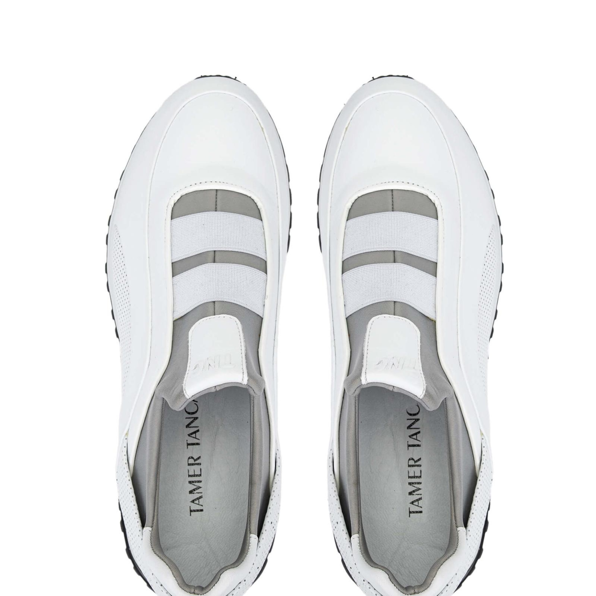 Tamer Tanca Erkek Hakiki Deri Beyaz Sneakers & Spor Ayakkabı