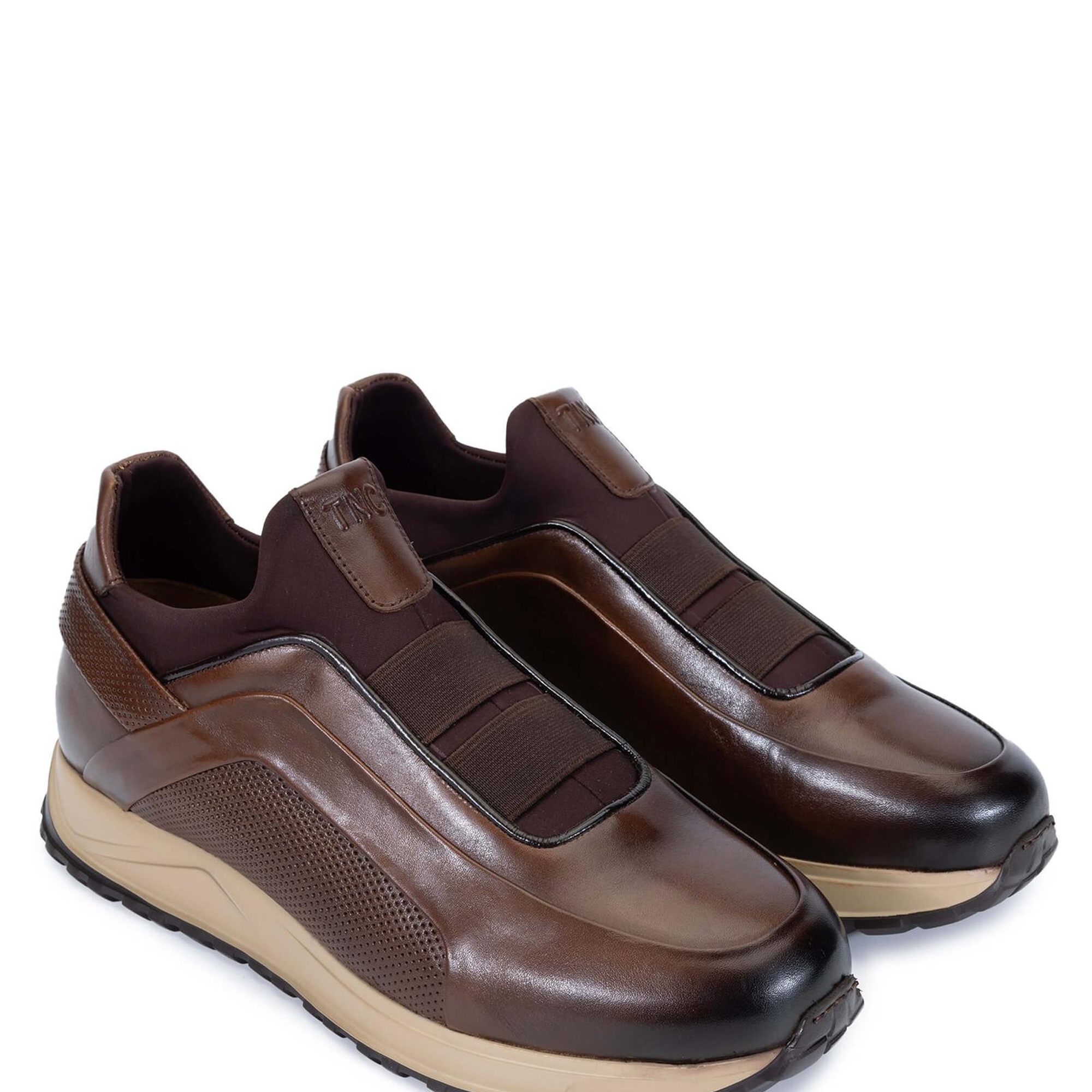 Tamer Tanca Erkek Hakiki Deri Kahverengi Sneakers & Spor Ayakkabı