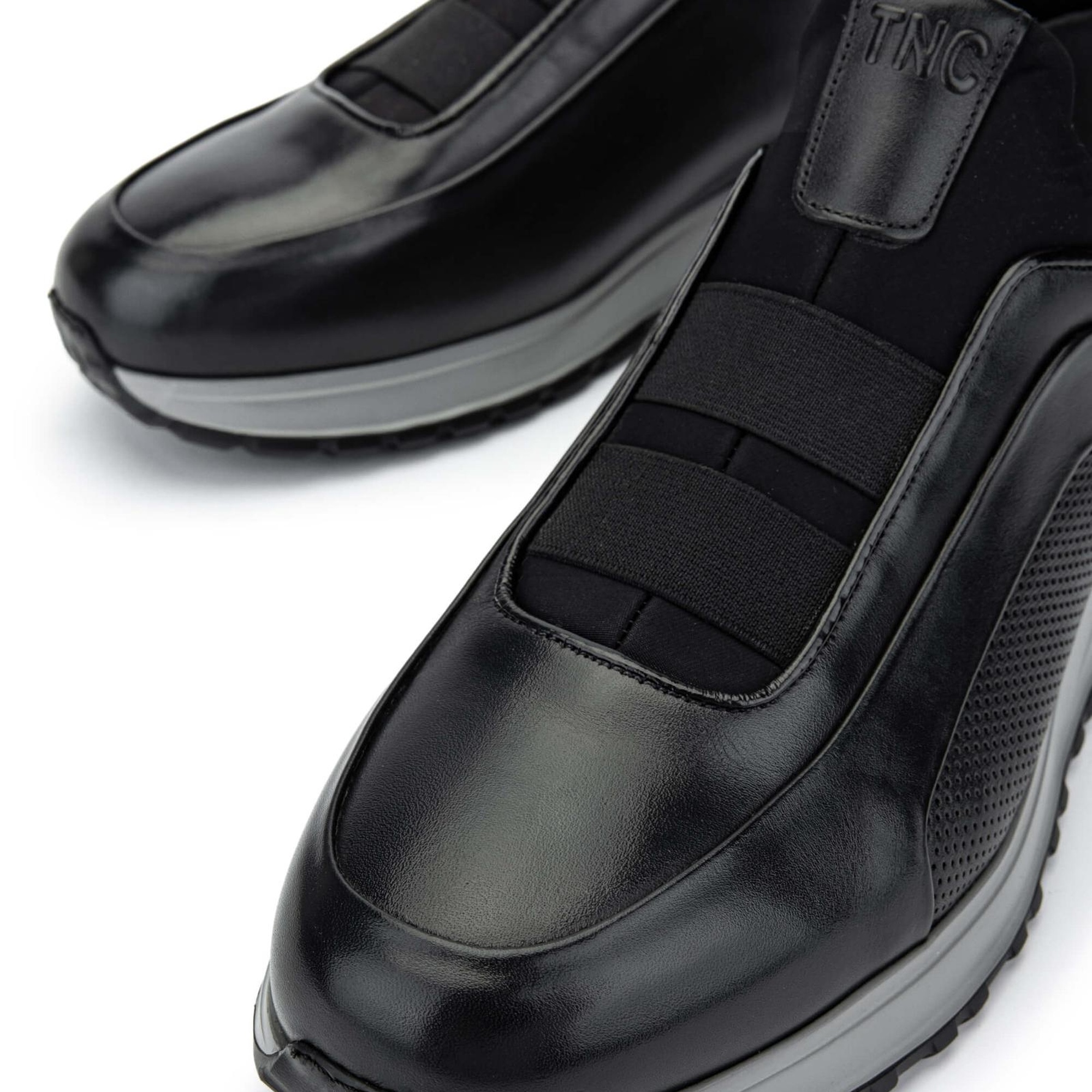 Tamer Tanca Erkek Hakiki Deri Siyah Sneakers & Spor Ayakkabı