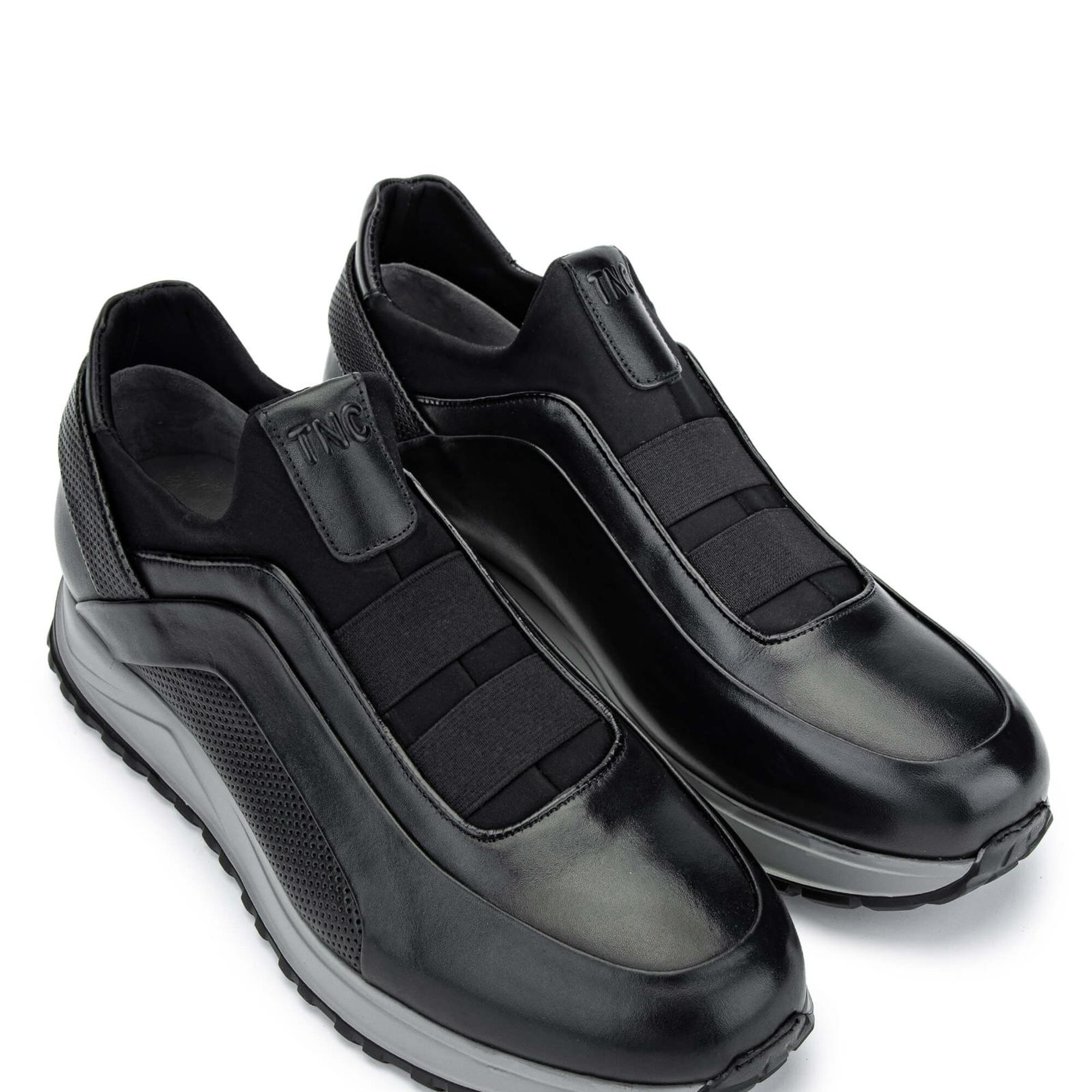 Tamer Tanca Erkek Hakiki Deri Siyah Sneakers & Spor Ayakkabı