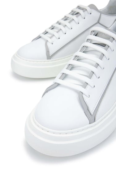  Tamer Tanca Erkek Hakiki Deri Beyaz Sneakers & Spor Ayakkabı