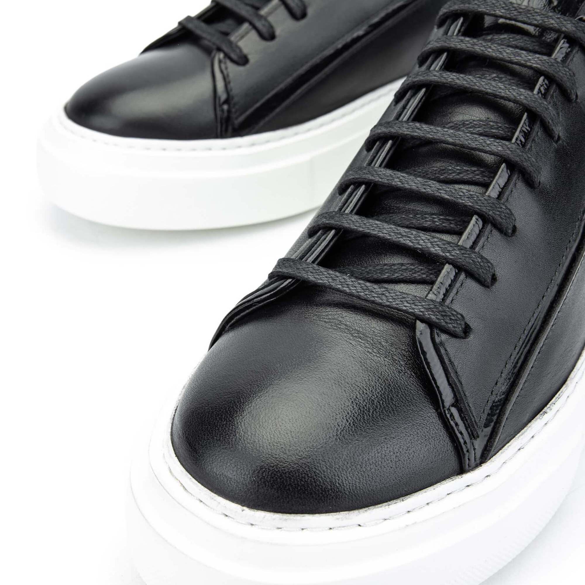 Tamer Tanca Erkek Hakiki Deri Siyah/Siyah Sneakers & Spor Ayakkabı