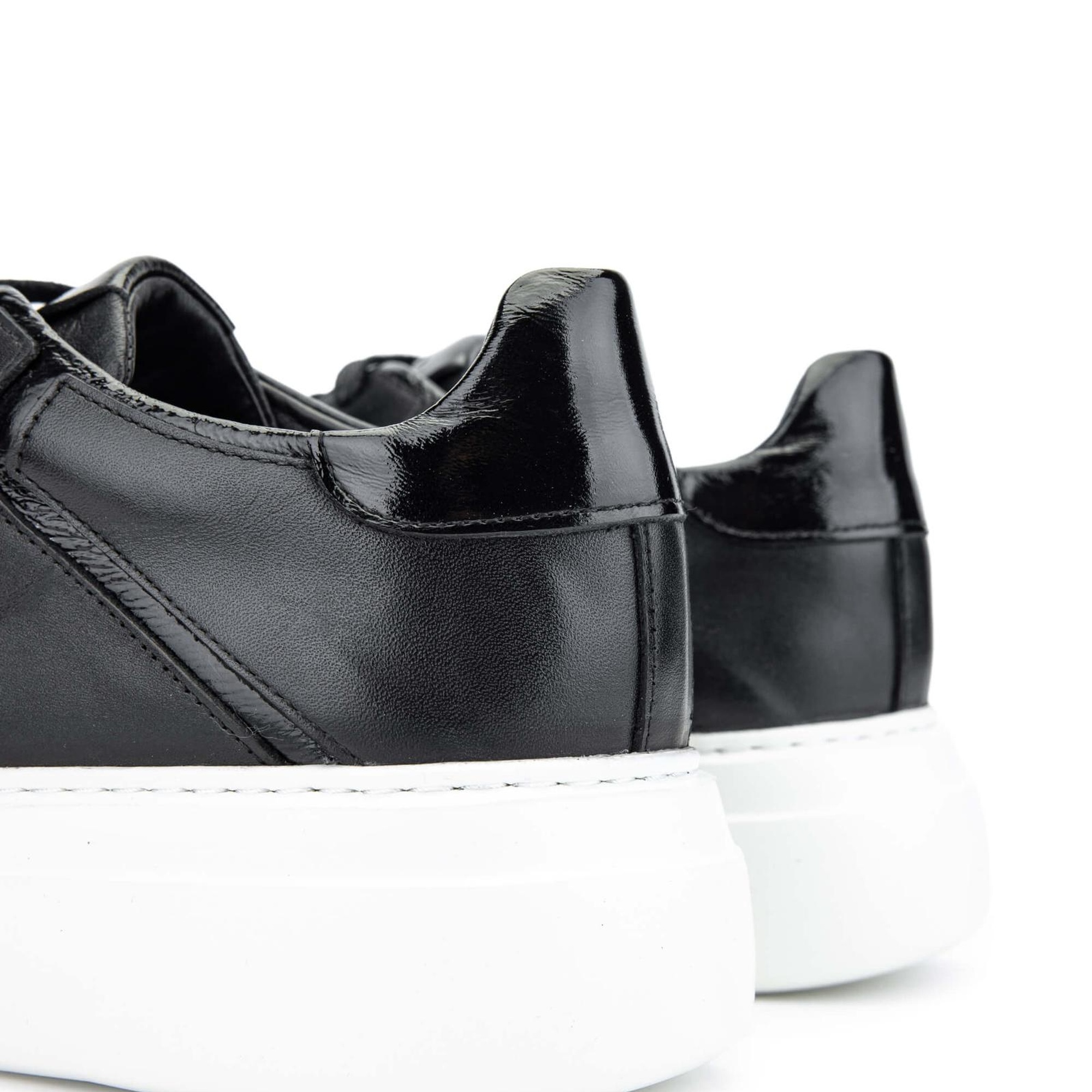 Tamer Tanca Erkek Hakiki Deri Siyah/Siyah Sneakers & Spor Ayakkabı