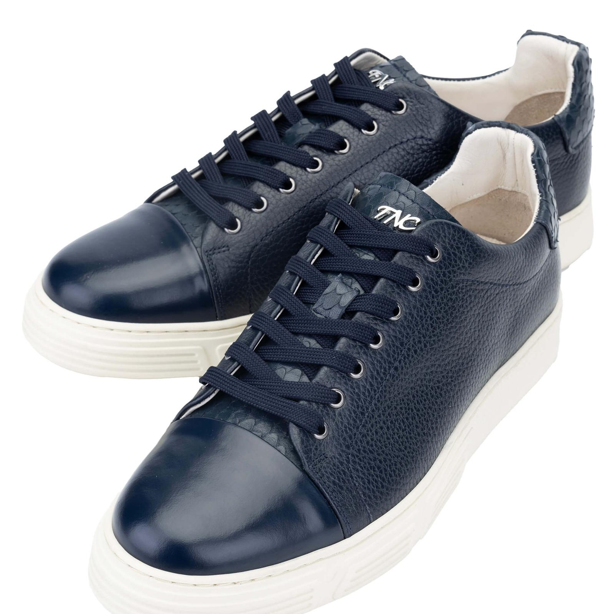 Tamer Tanca Erkek Hakiki Deri Lacivert Sneakers & Spor Ayakkabı