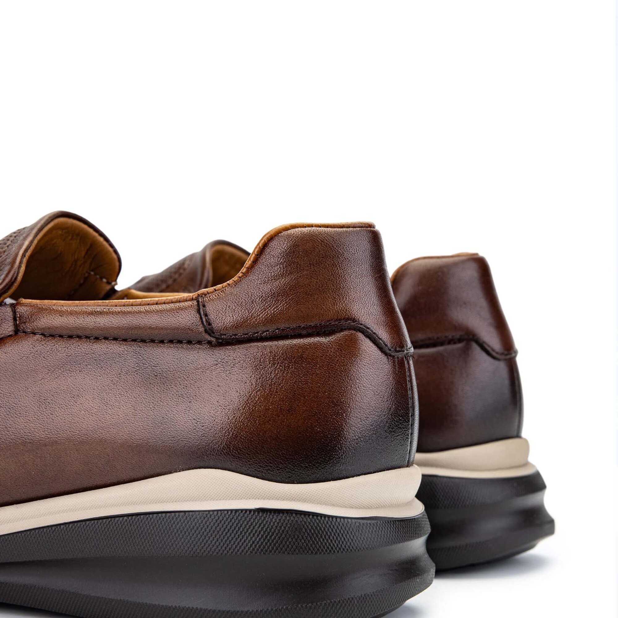 Tamer Tanca Erkek Hakiki Deri Kahverengi Sneakers & Spor Ayakkabı