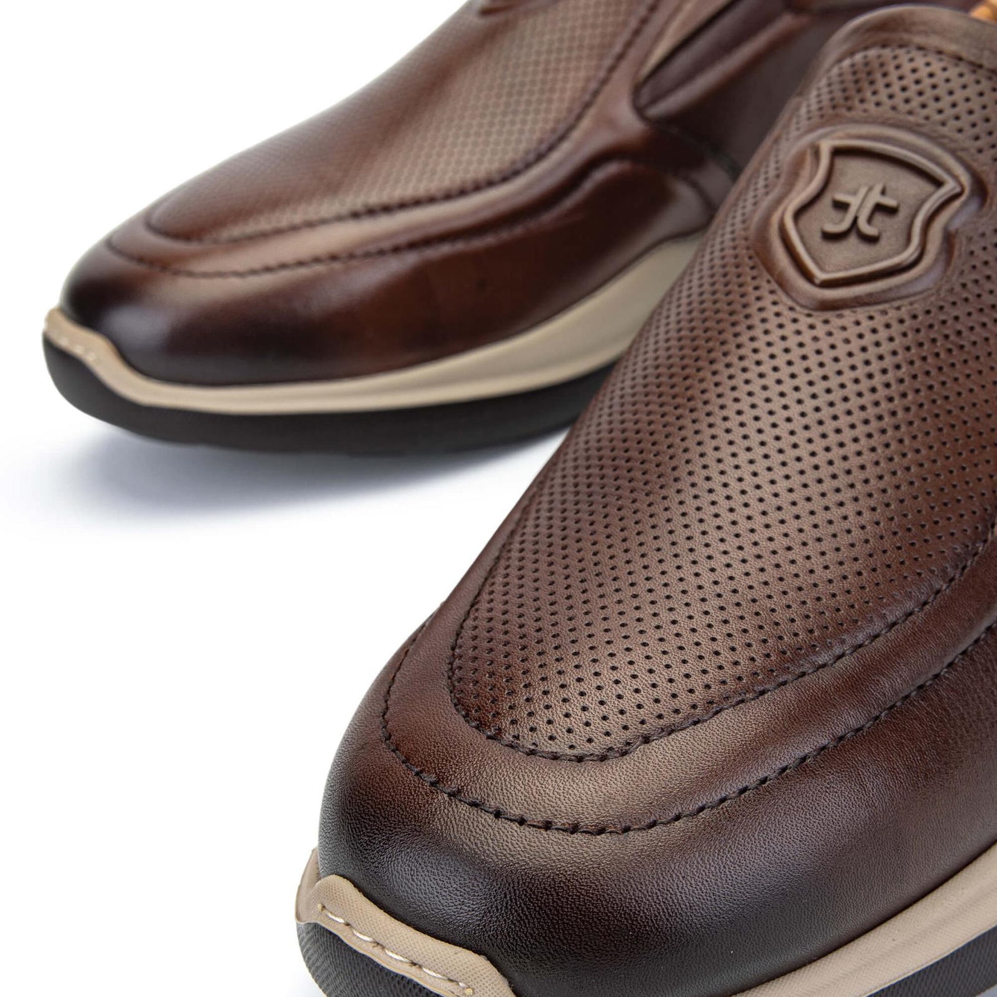 Tamer Tanca Erkek Hakiki Deri Kahverengi Sneakers & Spor Ayakkabı