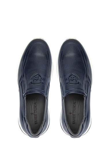  Tamer Tanca Erkek Hakiki Deri Lacivert Sneakers & Spor Ayakkabı