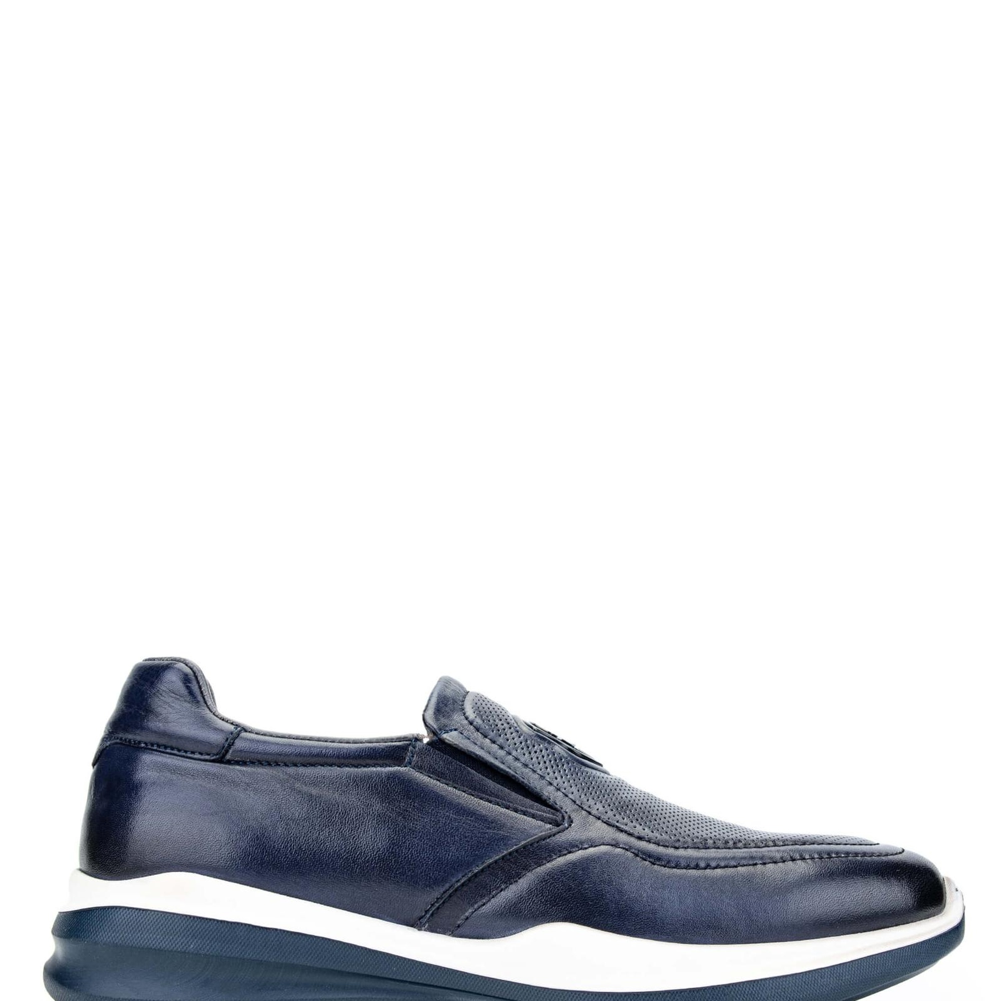 Tamer Tanca Erkek Hakiki Deri Lacivert Sneakers & Spor Ayakkabı