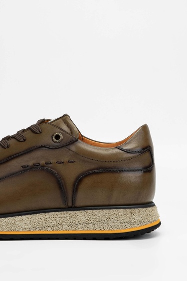  Tamer Tanca Erkek Hakiki Deri Ceviz Sneakers & Spor Ayakkabı