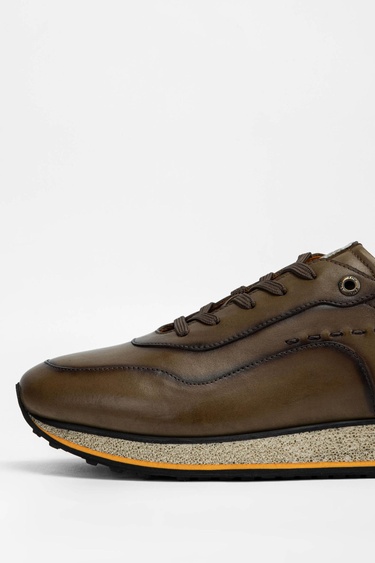  Tamer Tanca Erkek Hakiki Deri Ceviz Sneakers & Spor Ayakkabı