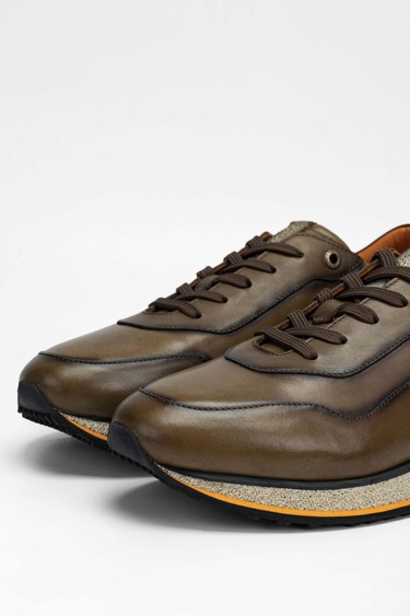  Tamer Tanca Erkek Hakiki Deri Ceviz Sneakers & Spor Ayakkabı