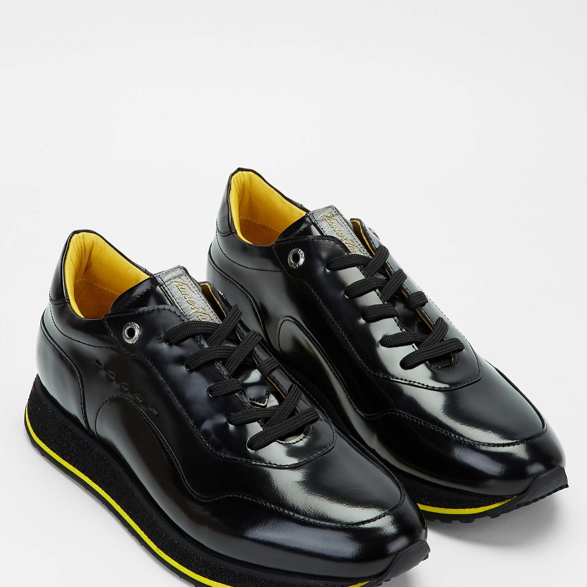 Tamer Tanca Erkek Hakiki Deri Siyah Açma Sneakers & Spor Ayakkabı