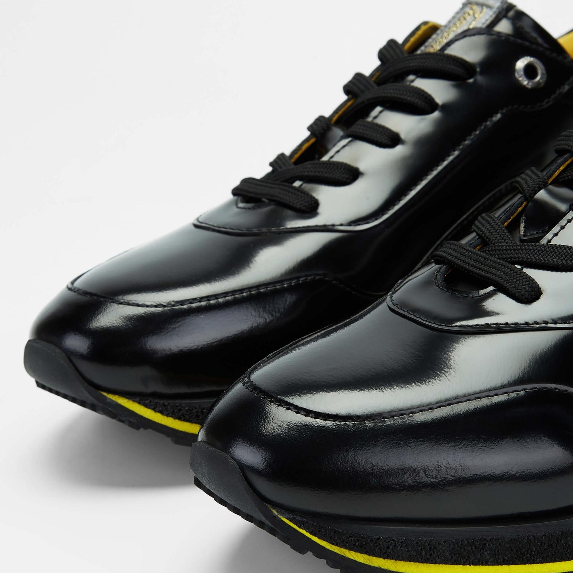 Tamer Tanca Erkek Hakiki Deri Siyah Açma Sneakers & Spor Ayakkabı