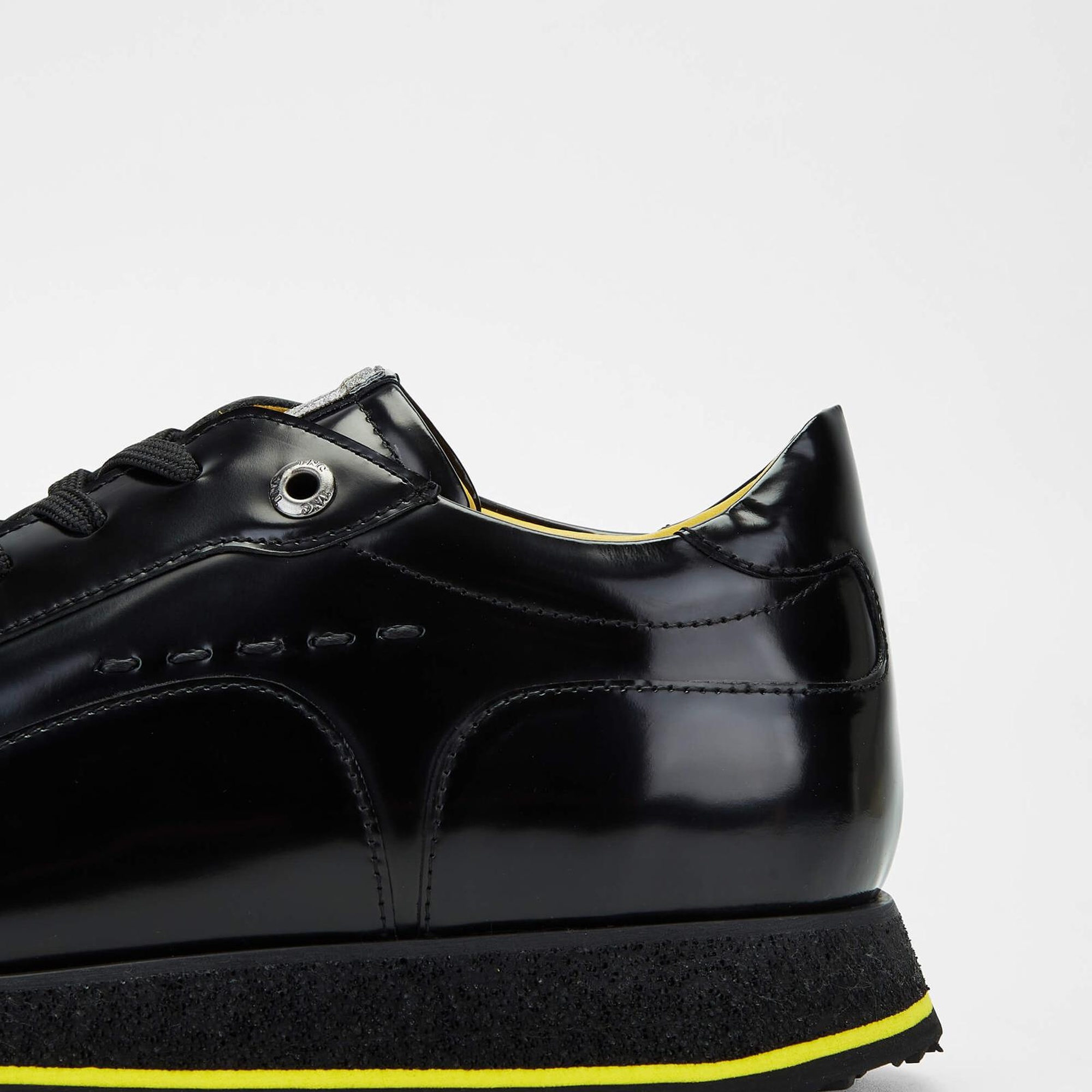 Tamer Tanca Erkek Hakiki Deri Siyah Açma Sneakers & Spor Ayakkabı