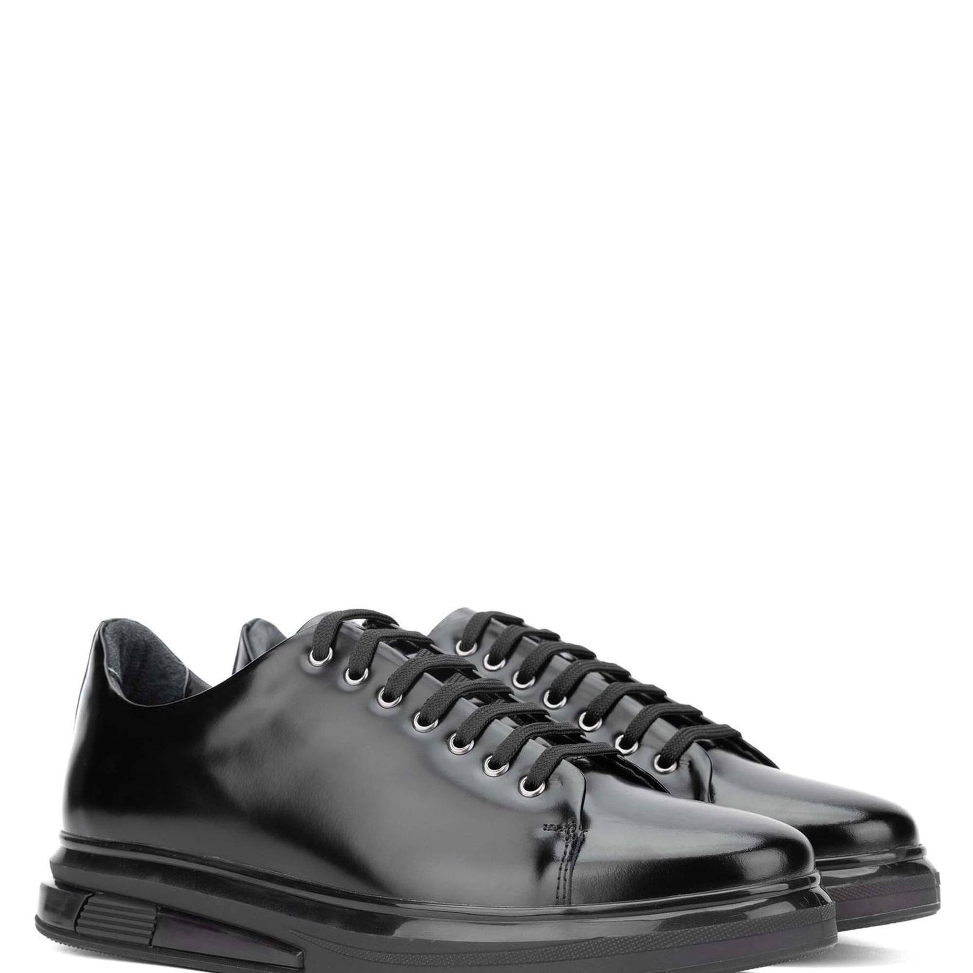 Tamer Tanca Erkek Hakiki Deri Siyah Açma Sneakers & Spor Ayakkabı