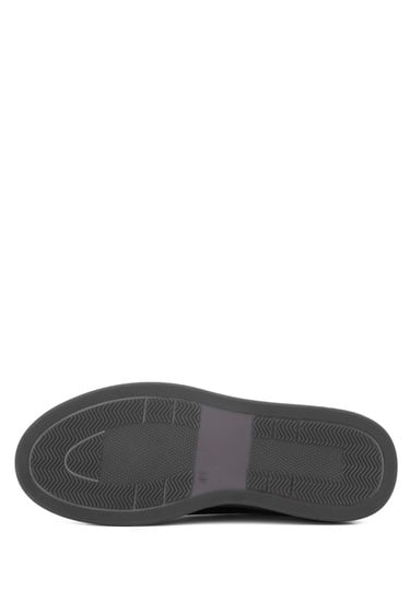  Tamer Tanca Erkek Hakiki Deri Siyah Açma Sneakers & Spor Ayakkabı