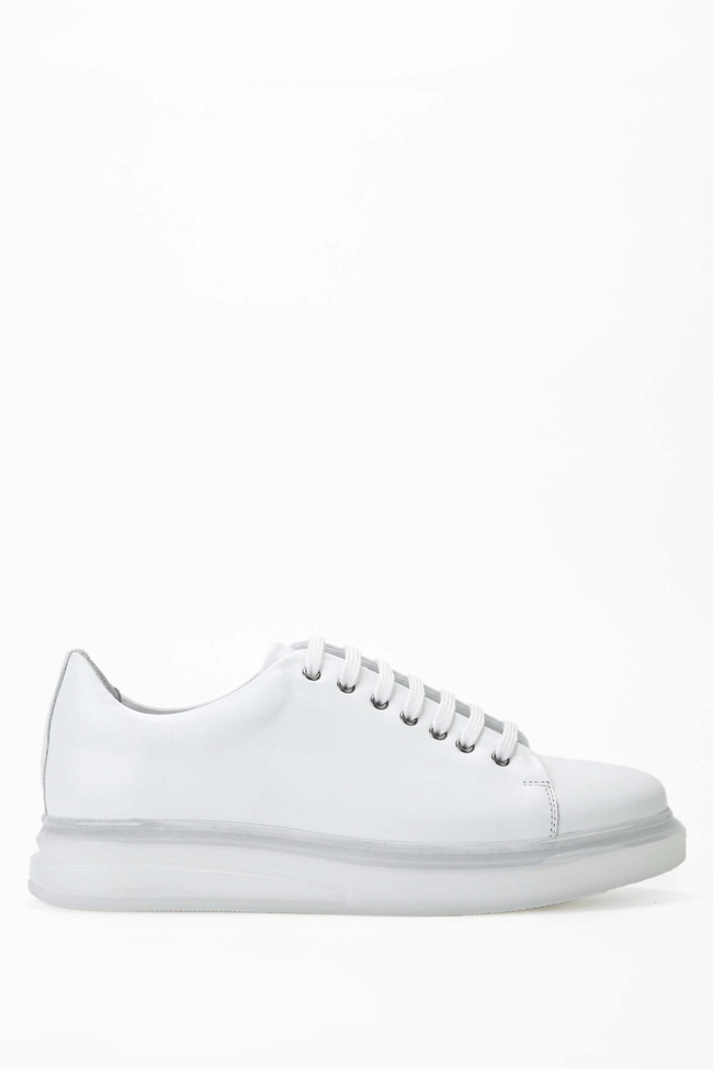  Tamer Tanca Erkek Hakiki Deri Beyaz Sneakers & Spor Ayakkabı