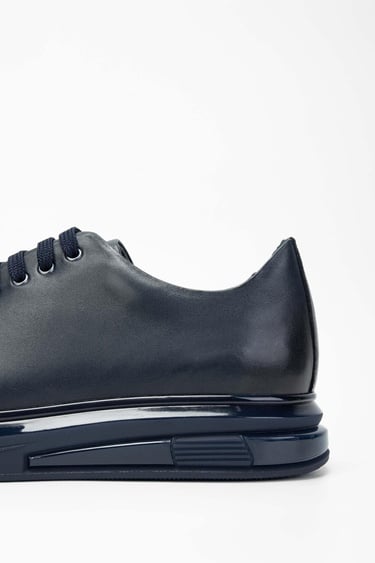  Tamer Tanca Erkek Hakiki Deri Lacivert Sneakers & Spor Ayakkabı