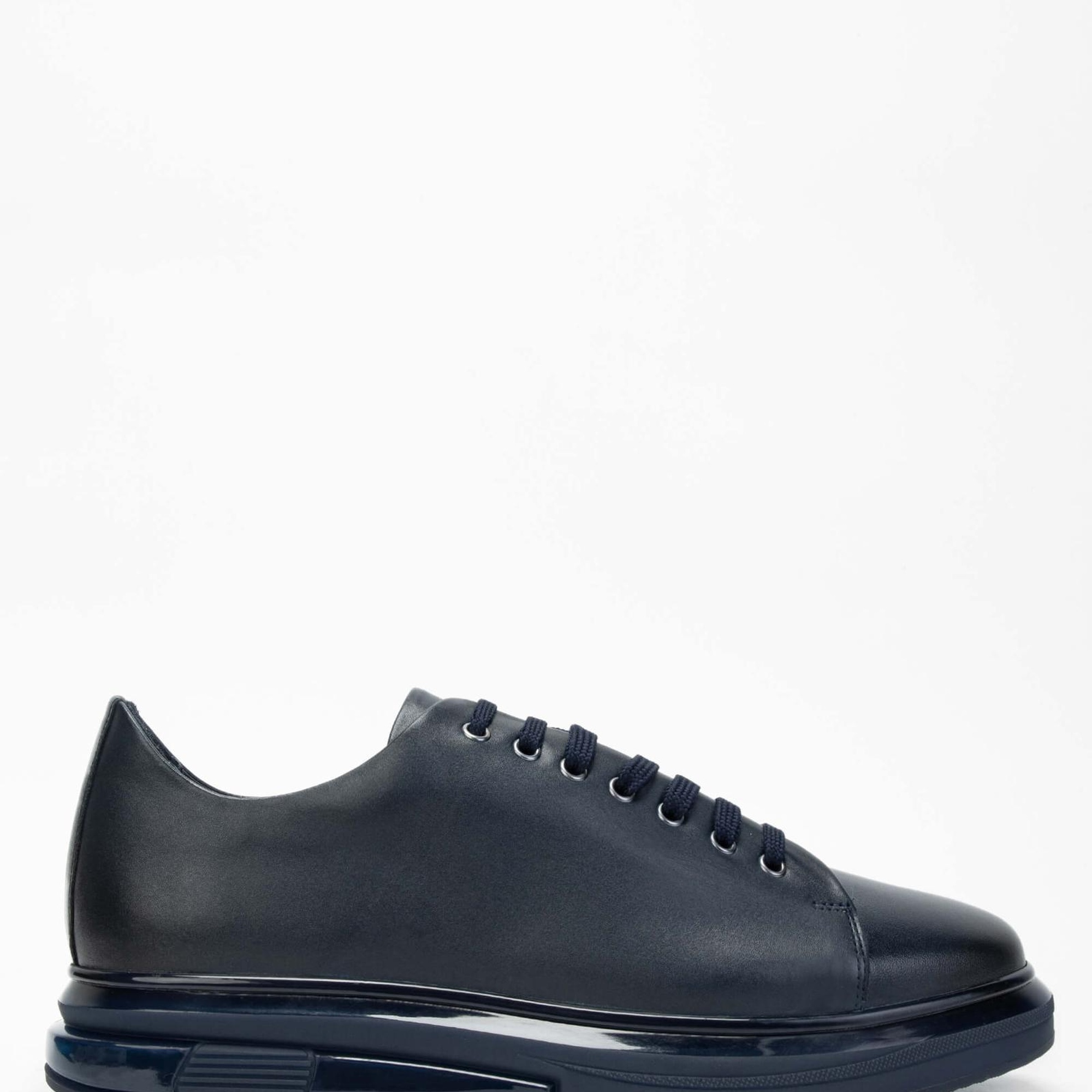 Tamer Tanca Erkek Hakiki Deri Lacivert Sneakers & Spor Ayakkabı