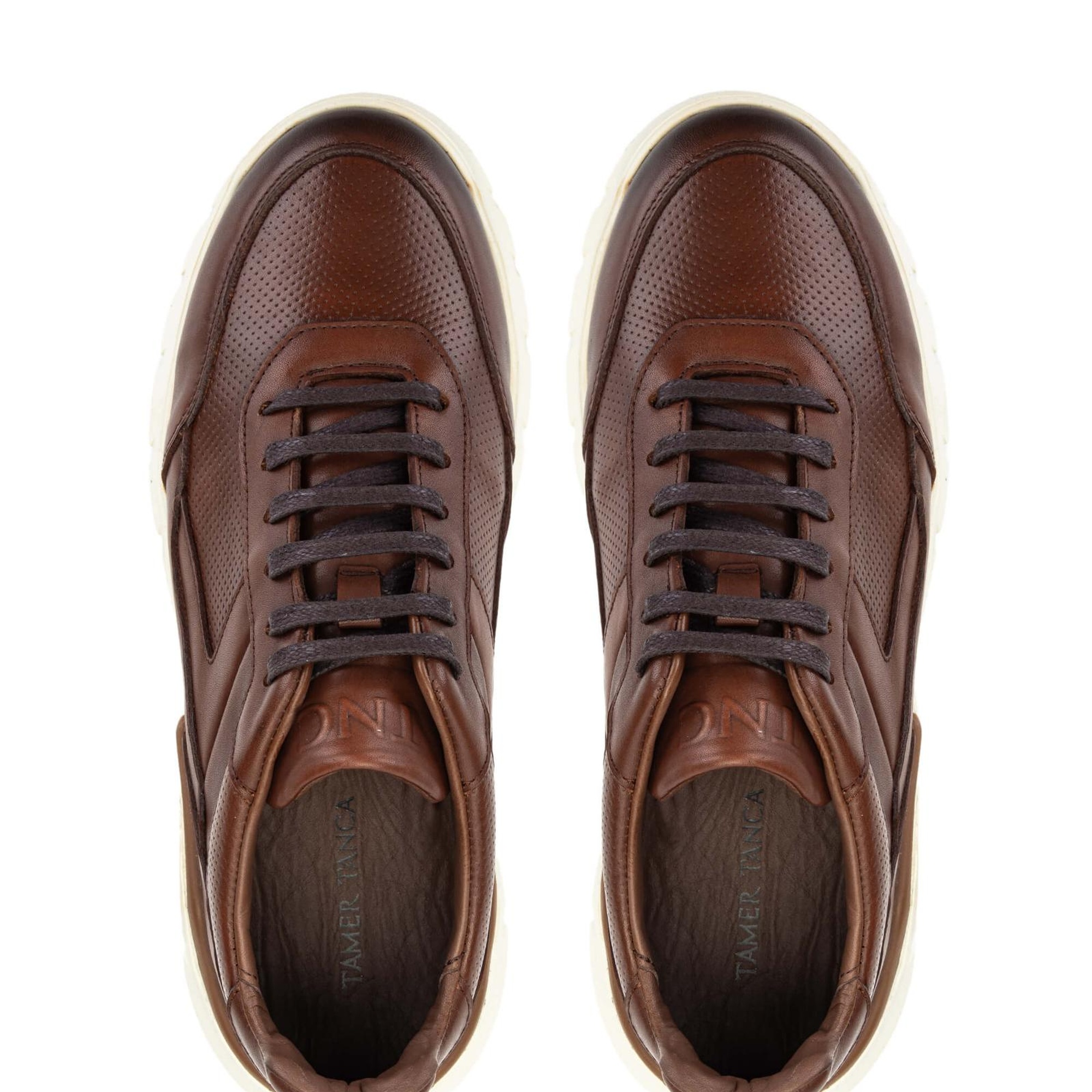 Tamer Tanca Erkek Hakiki Deri Taba Sneakers & Spor Ayakkabı