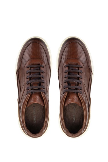  Tamer Tanca Erkek Hakiki Deri Taba Sneakers & Spor Ayakkabı