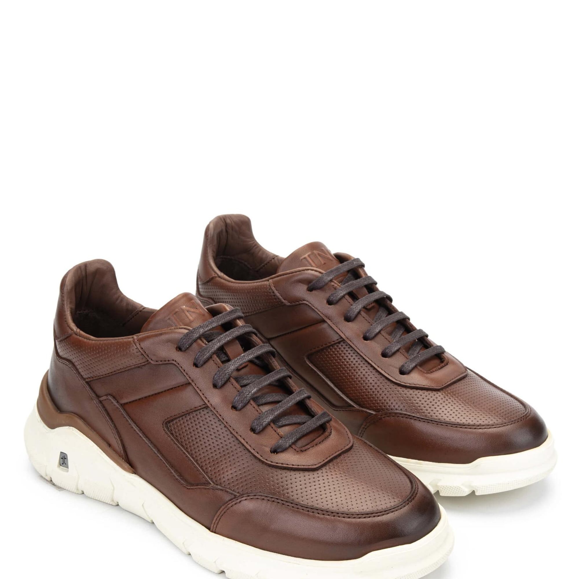 Tamer Tanca Erkek Hakiki Deri Taba Sneakers & Spor Ayakkabı