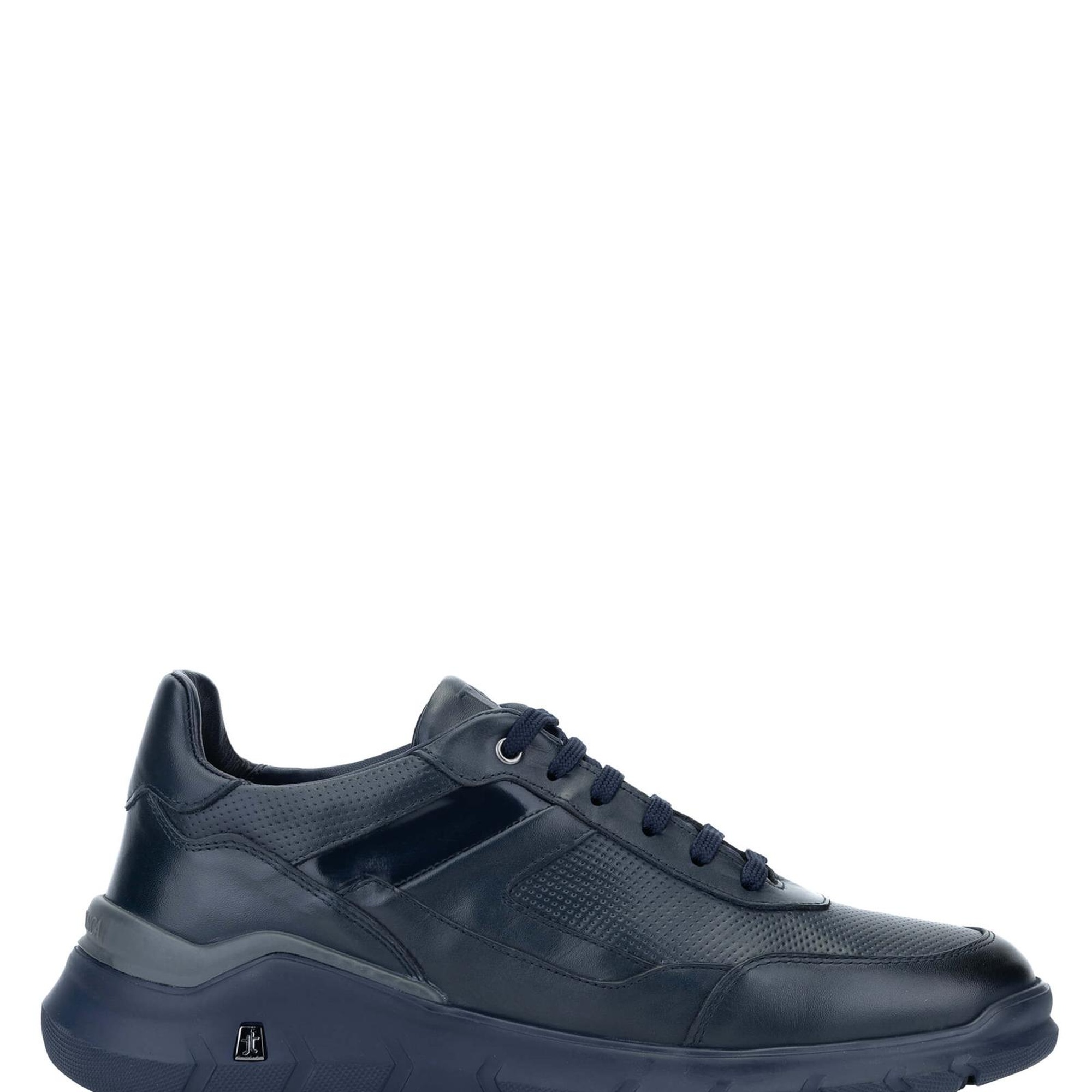 Tamer Tanca Erkek Hakiki Deri Lacivert Sneakers & Spor Ayakkabı