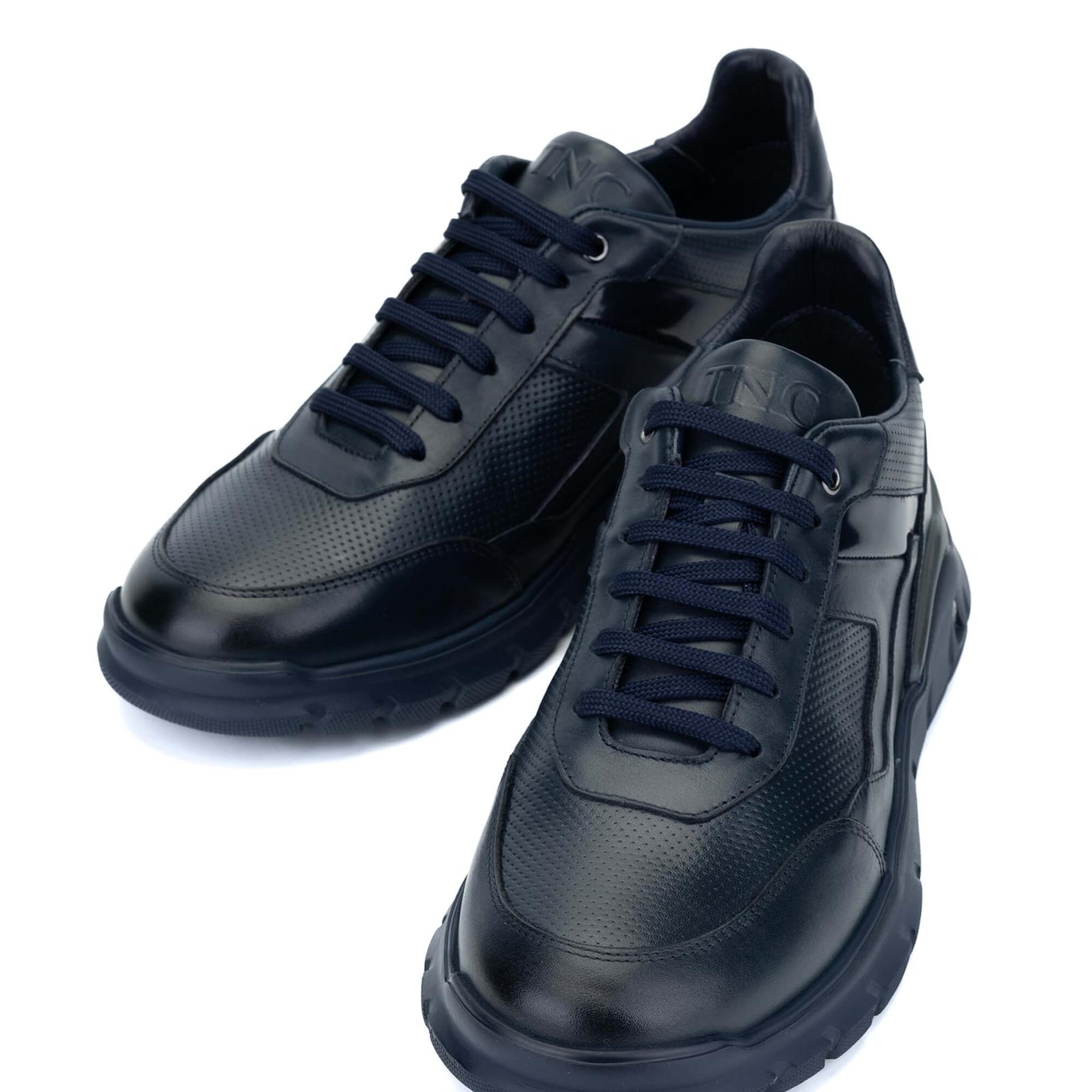 Tamer Tanca Erkek Hakiki Deri Lacivert Sneakers & Spor Ayakkabı