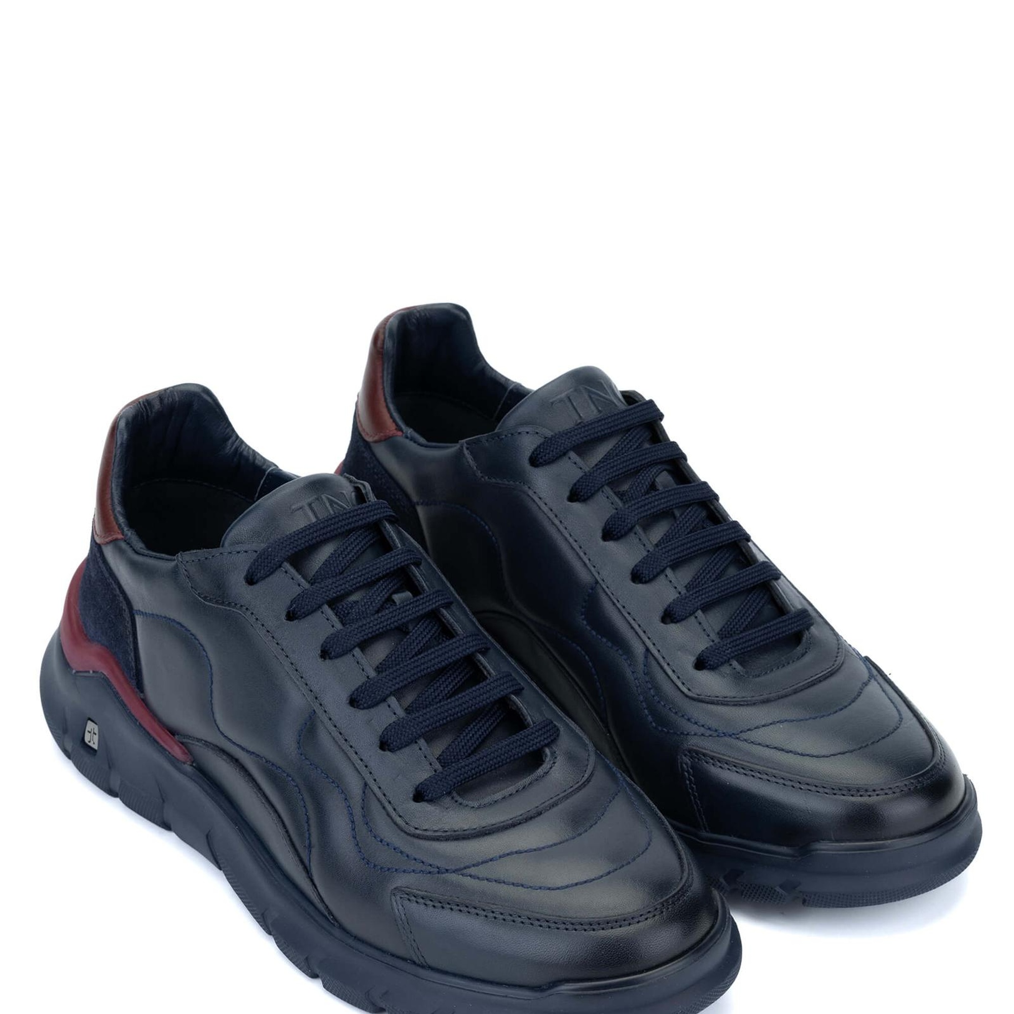 Tamer Tanca Erkek Hakiki Deri Lacivert Sneakers & Spor Ayakkabı