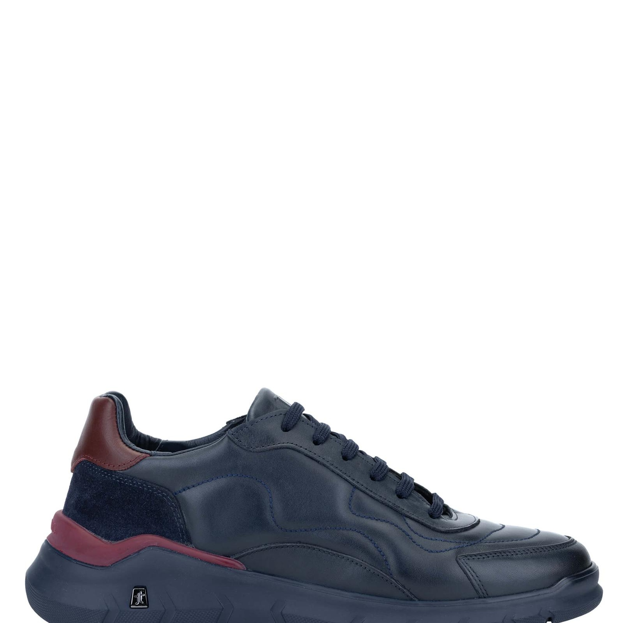 Tamer Tanca Erkek Hakiki Deri Lacivert Sneakers & Spor Ayakkabı