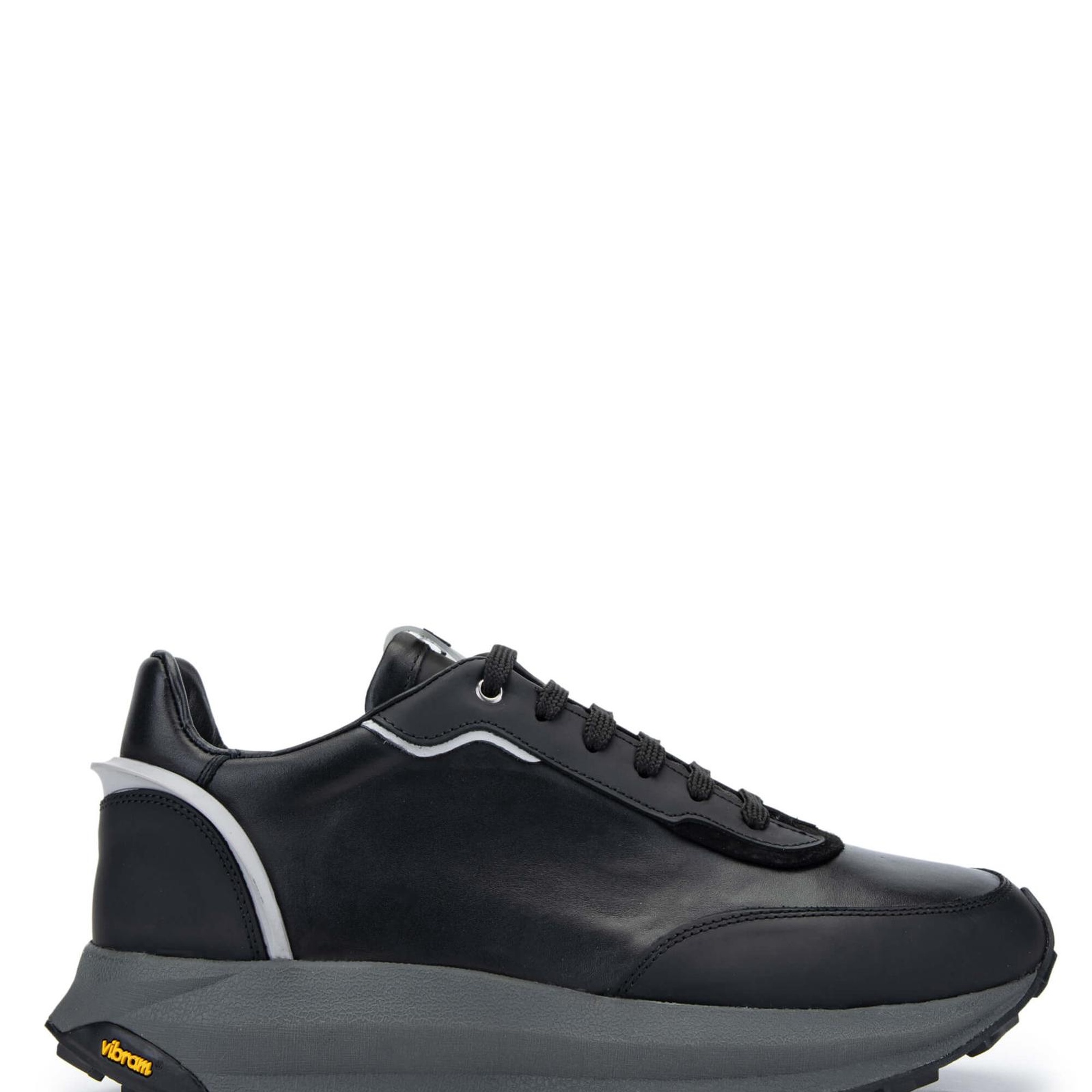 Tamer Tanca Erkek Hakiki Deri Siyah Sneakers & Spor Ayakkabı