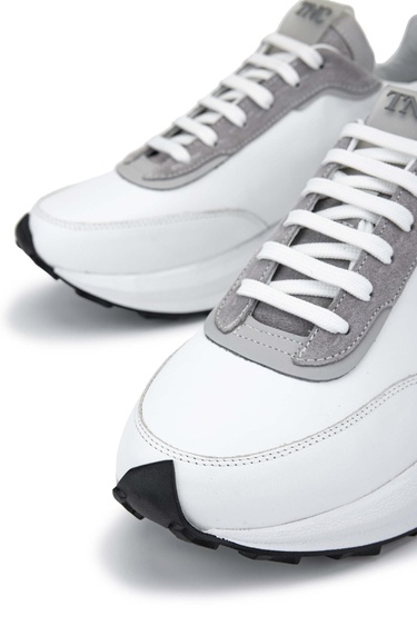  Tamer Tanca Erkek Hakiki Deri Beyaz Sneakers & Spor Ayakkabı