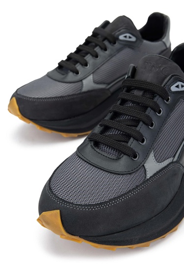  Tamer Tanca Erkek Hakiki Deri Gri Sneakers & Spor Ayakkabı