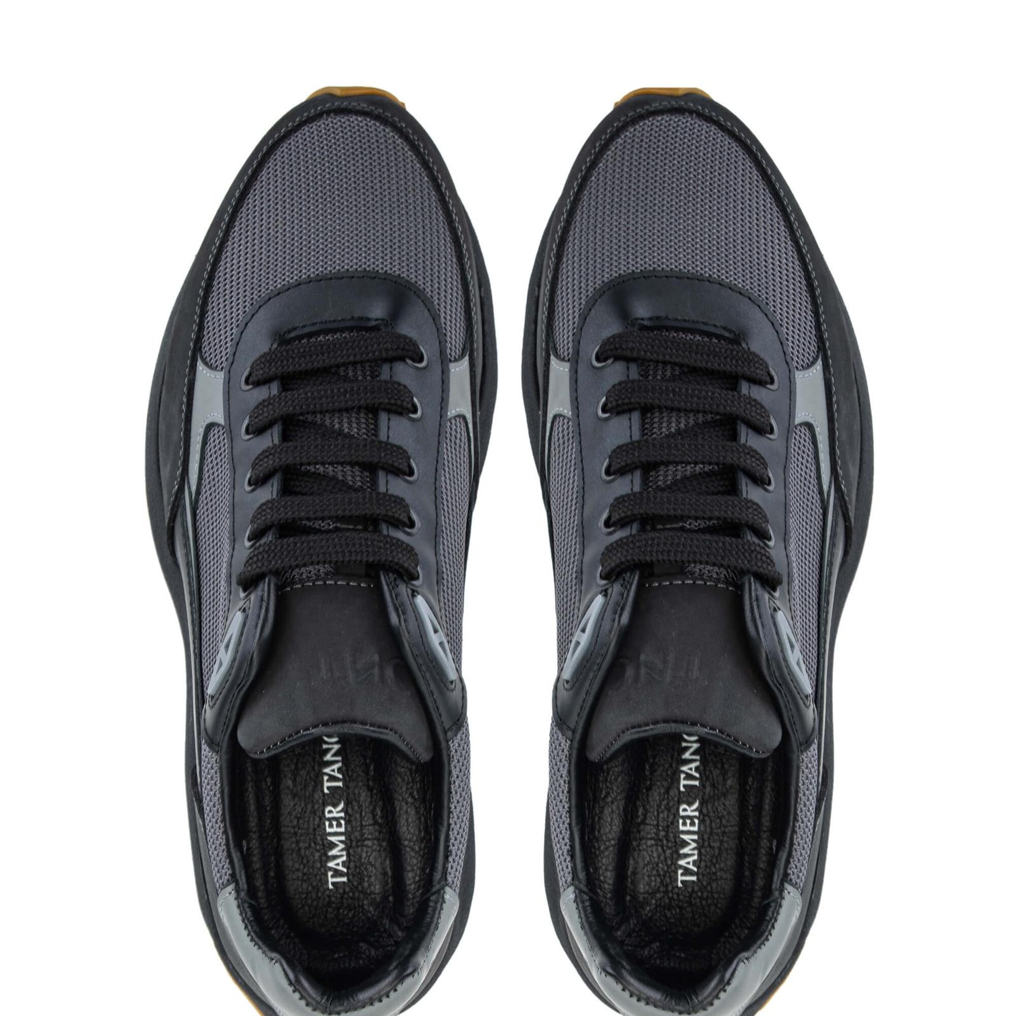 Tamer Tanca Erkek Hakiki Deri Gri Sneakers & Spor Ayakkabı