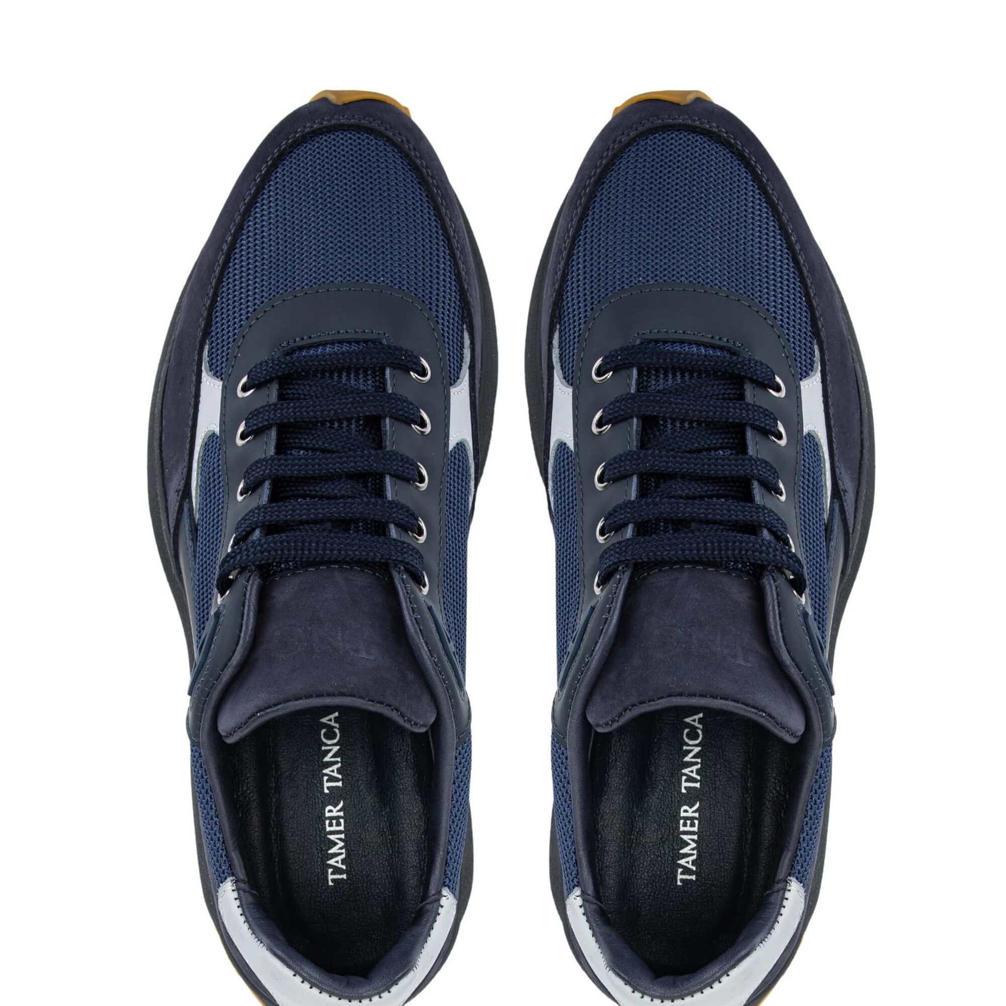 Tamer Tanca Erkek Hakiki Deri Lacivert Sneakers & Spor Ayakkabı