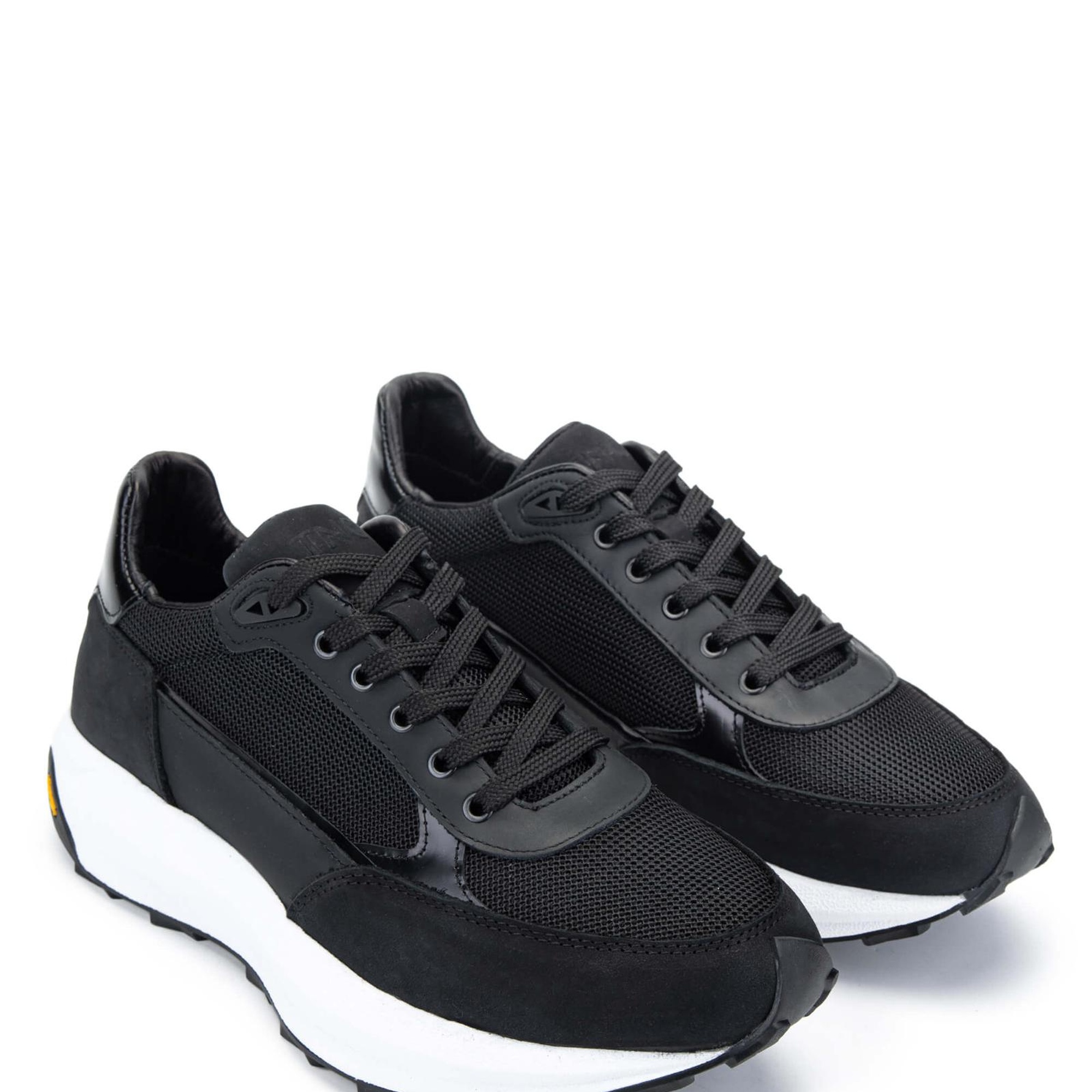 Tamer Tanca Erkek Hakiki Deri Siyah Sneakers & Spor Ayakkabı