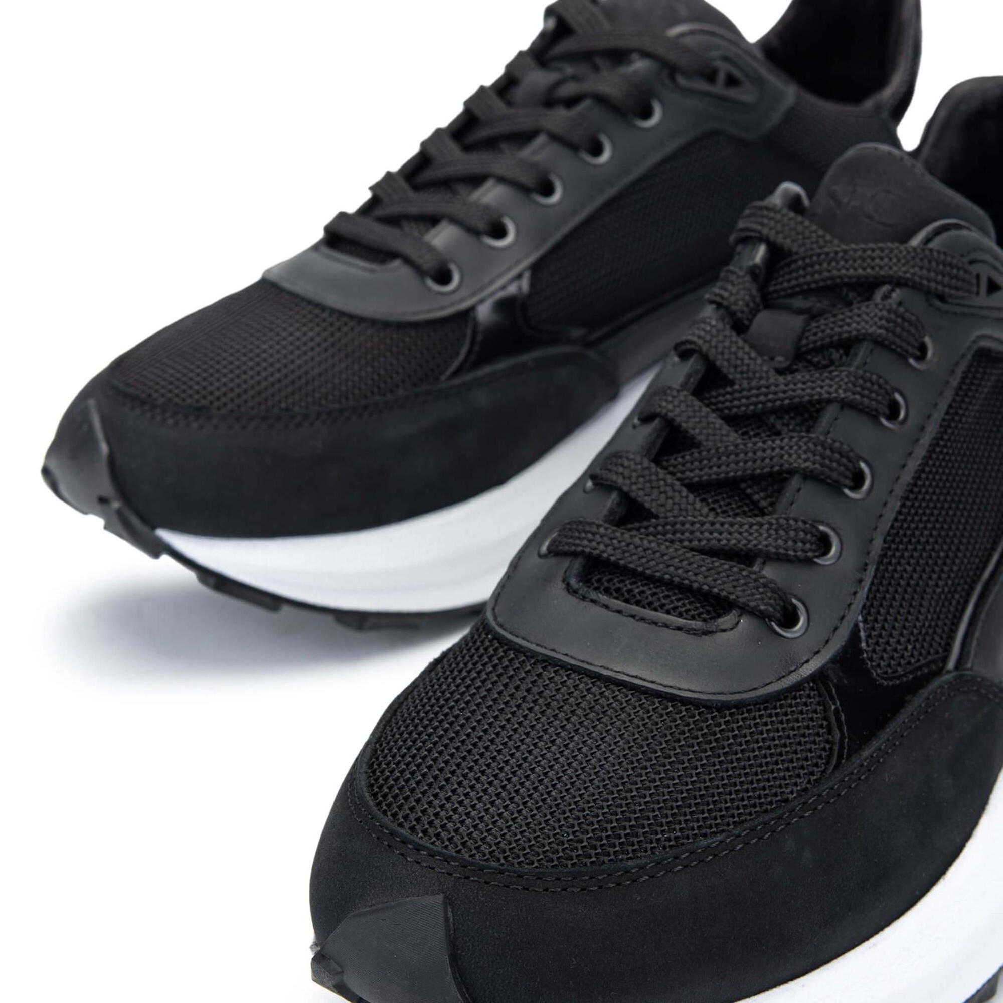 Tamer Tanca Erkek Hakiki Deri Siyah Sneakers & Spor Ayakkabı