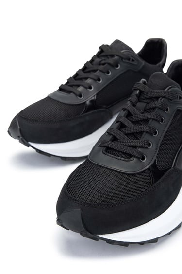  Tamer Tanca Erkek Hakiki Deri Siyah Sneakers & Spor Ayakkabı